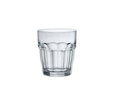 Bormioli Rocco Tumbler-Glas Rock Bar, Glas gehärtet, Tumbler Trinkglas stapelbar 270ml Glas gehärtet transparent 6 Stück von Bormioli Rocco