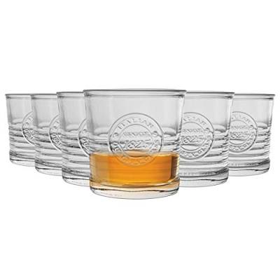 Bormioli Rocco altmodische Whiskygläser Alkohol - 300 ml - 8er-Set, OFFICINA 1825 DOF, Natur, 8.3 x 8.7 x 8.7 cm von Bormioli Rocco