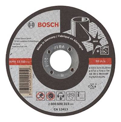 Bosch Professional 1x Trennscheibe Gerade Expert for Inox (AS 46 T INOX BF, Ø 115 mm, 2.0 mm, Zubehör Winkelschleifer) von Bosch Professional