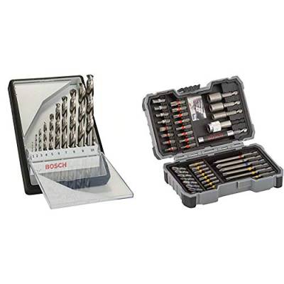 Bosch Professional Metallbohrer-Set HSS-G Robust Line & Professional 43tlg. Schrauber Bit Set (Zubehör für Elektrowerkzeuge) von Bosch Professional