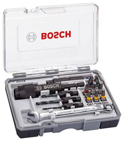 Bosch Accessories Bosch Professional 20tlg. Schrauberbit Set (Extra Hard, Zubehör für einfache Bohr- und Schraubarbeiten) von Bosch Accessories
