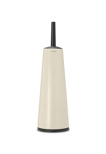 Brabantia - Renew Toilettenbürste & Halter - Hygienische Bürste - Reinigt unter dem Rand - Rutschfester Boden - Korrosionsbeständig - Badezimmerzubehör - Soft Beige - 42 x 12 x 12 cm von Brabantia