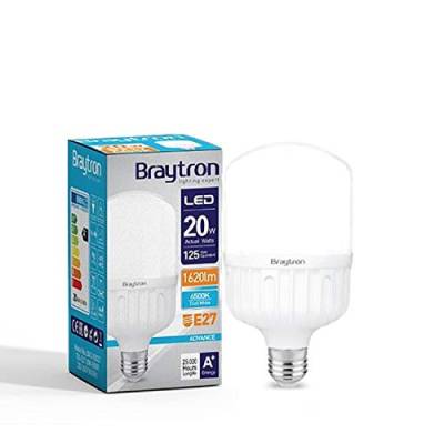 Braytron LED Leuchtmittel E27 20W | T80 | 1620 Lumen kaltweiß (6500 K) von Braytron