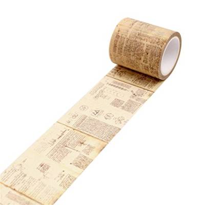 Washi Tape Deko Papier Klebeband DIY Selbstklebend Scrapbook Aufkleber Decor für Scrapbooking, Leonardo Da Vinci Manuscript von Brussels08