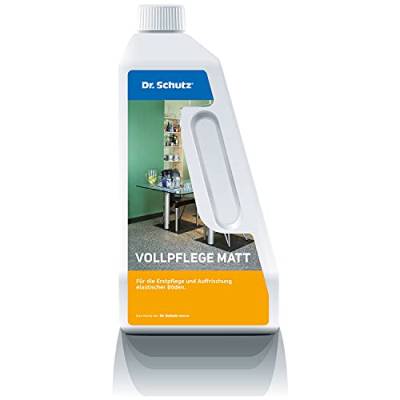 Dr. Schutz Vollpflege Matt 750 ml für Vinyl, Designboden PVC, CV, Linoleum | Einpflege & Auffrischung elastischer Böden | bildet matte Schutzschicht, verringert Schmutzhaftung | Vinylboden Pflege von Dr. Schutz