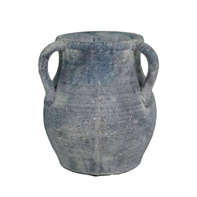 CIAL LAMA Dekorative Vase, Zement, 3 Griffe, Grau, 20 cm von CIAL LAMA