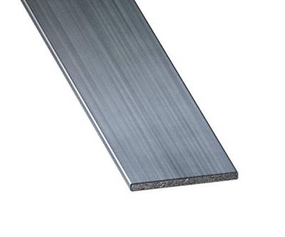CQFD Flache Stahlplatte, gedehnt, grau, 30 mm x 2 mm x 1 m von CQFD
