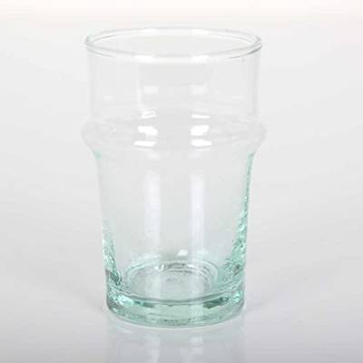 Casa Moro Marokkanische Trinkgläser Beldi M 4er Set, mundgeblasenes handgemachtes Glas aus recyceltem Altglas, traditionell hergestellt TA6017 von Casa Moro