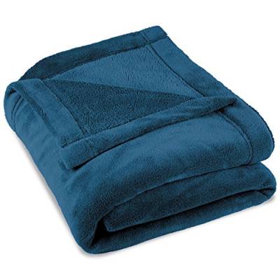 CelinaTex Flauschige Kuscheldecke XXL 220 x 240 cm blau Decke Sofa warm Wohndecke weich Mikrofaser Fleece Oeko-TEX Montreal von CelinaTex