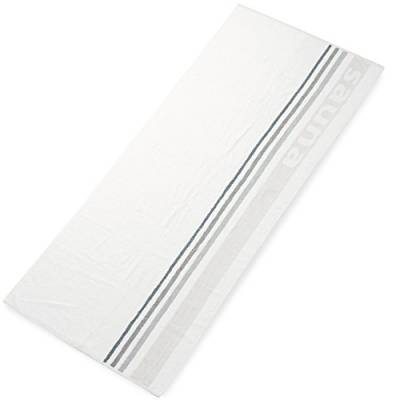 CelinaTex Stripes Saunatuch 80 x 200 cm weiß Baumwolle Badehandtuch Frottee Handtuch Duschtuch Standlaken von CelinaTex