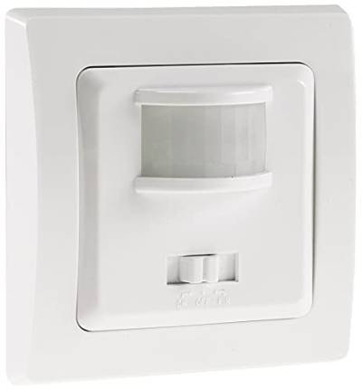 Delphi Bewegungsmelder 160° Unterputz 2-Draht 230V Ersetzt einen Lichtschalter LED 3-100Watt Installation ohne Nullleiter Weiß von ChiliTec