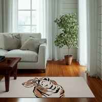 Tiger King Rug, Großer Teppich, Raumdekor von ChilyPrints