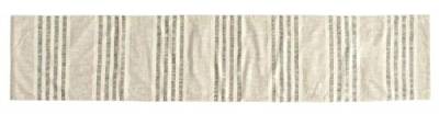 Creative Co-Op Tischläufer, Baumwolle, gestreift, Grau Unterhaltsame Textilien, 72 inches x 14 inches von Creative Co-op