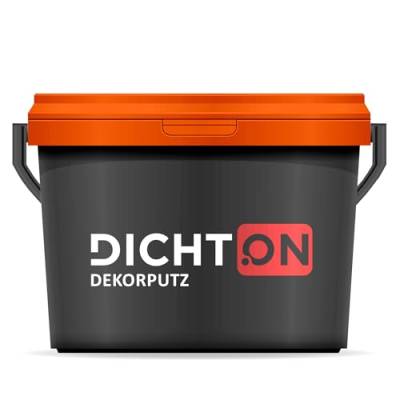 DICHTON Fertigputz innen weiß 16kg bis 50qm für dekorative Wandgestaltung - Strukturputz, Rollputz, Streichputz, Spritzputz - hochdeckend, umweltverträglich, einfache Verarbeitung - Dekorputz D.99W von DICHTON