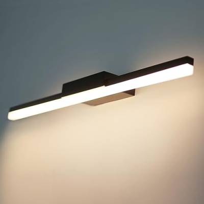 DILUMEN 14W 56CM LED Spiegelleuchte Bad, IP44 Badleuchte Badlampe Wand, Badlampe Metall Spiegellampe Badezimmer Lampe Wandleuchte, 230V, 1200Lumen, Warmweiß 3000K von DILUMEN