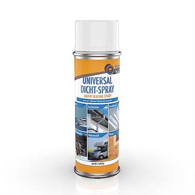 DIP-Tools Elastisches Universal Dichtspray - Starkes Sealant Spray Perfekt Geeignet zum Dachrinne Abdichten, als Dichtspray für Boote und Universal Abdichtung für Wohnwagen (3x400ml, weiß) von DIP Tools