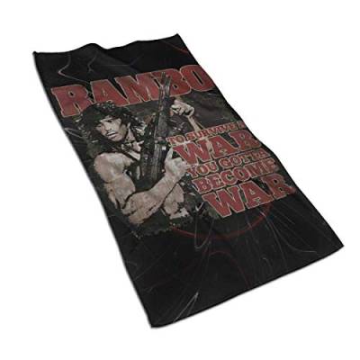 DJNGN John J Rambo Überlebe den Krieg Du musst Kriegsarmee Werden Strandtuch Schnelltrocknende Handtücher Superweiches Leichtgewicht von DJNGN