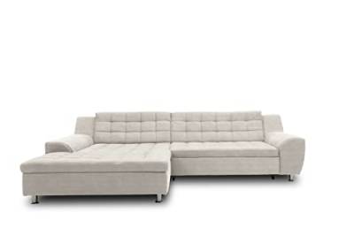 DOMO. Collection Merida Ecksofa, Sofa mit Schlaffunktion in L-Form, Eckcouch, Polstergarnitur in beige von DOMO. collection