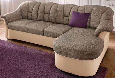 DOMO collection Ecksofa Flores Schlafsofa, B/T/H: 233/142/86 cm, L-Form, wahlweise mit Bettfunktion, wahlweise mit Federkern, auch in Leder von DOMO collection