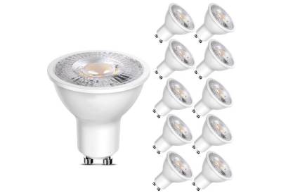 DTC GmbH LED-Leuchtmittel GU10 LED-Glühbirne 7W,10St.LED Lampe 6500K Weiß, 270°Spot Reflektor Birne Lumen Energiesparlampe. von DTC GmbH