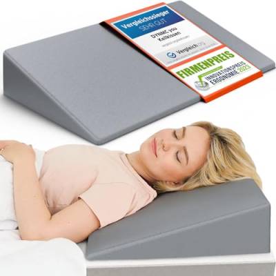 DYNMC you Keilkissen Bett 90 x 45cm - Test SEHR GUT - Oeko TEX Zertifiziert - Reflux Matratzenkeil - Kissen bei Beschwerden im Nacken und Rücken - Erhöhung beim Schnarchen von DYNMC you