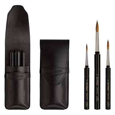 da Vinci Maestro Kolinsky Reisepinsel-Set, Tierhaare, schwarz, 3,5,7 von DA VINCI