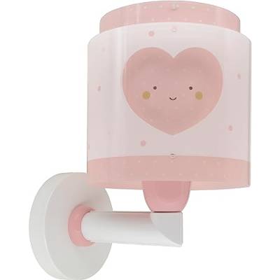 Dalber kinder Wandlampe, Kinderlampe Wandleuchte kinderzimmer Baby Dreams Herz Rosa, 76019S, E27 von Dalber