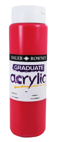 Daler-Rowney Graduate Acrylic DR123500540, Primärrot, 500 ml von Daler Rowney