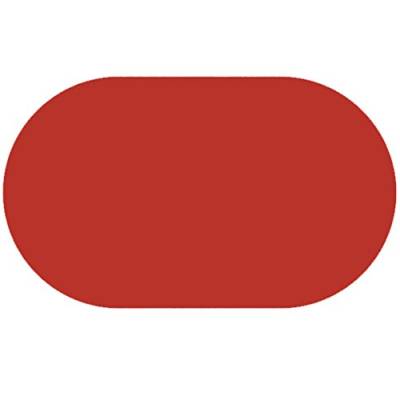 Lacktischdecke Tischdecke Wachstuch Wachstischdecke Rund Oval Größe und Farbe wählbar Rot Oval ca. 140 x 240 cm abwaschbare Gartentischdecke von DecoHomeTextil