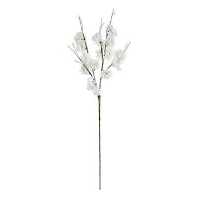 Dekodonia S3008358 Dekorative Eva-Blume, 26 x 130 cm, Weiß von Dekodonia