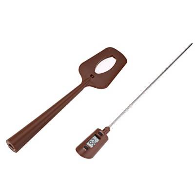 Delaman Chocolate Digital Thermometer Portable Kitchen Kochen & Süßigkeiten Spatel Temperatur Reader & Rührer in einem, Food Grade Silikon, Weihnachtsbedarf von Delaman