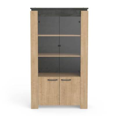 Demeyere Vitrine, Melamin Eiche, braun, 98 x 42 x 174,5 von Demeyere