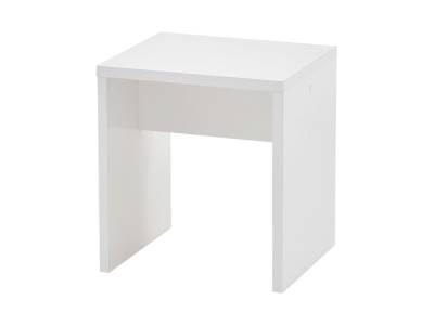 Hocker 40 cm x 35 cm weiß - SCHMINKI von Die Möbelfundgrube