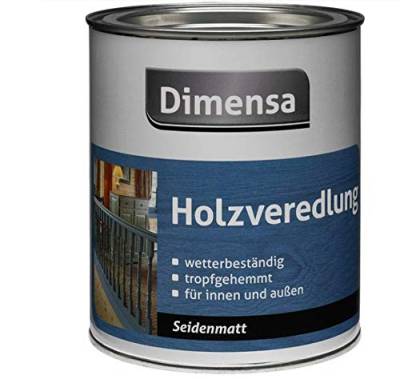 DIMENSA Holzveredlung|Wetterschutzlasur|Holzschutz|Lasur für innen und außen|Premium Qualität | 0,75l - Palisander von Dimensa