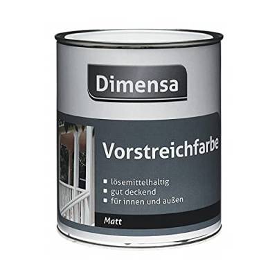 DIMENSA | Vorstreichfarbe | Grundanstrich | Holzschutzfarbe| Innen & Außen | matt | versch. Größen (0,75 L) von Dimensa