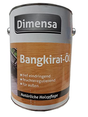 Dimensa Bangkirai-Öl für außen Natürliche Holzpflege Seidenglänzend 0,75 Liter von Dimensa