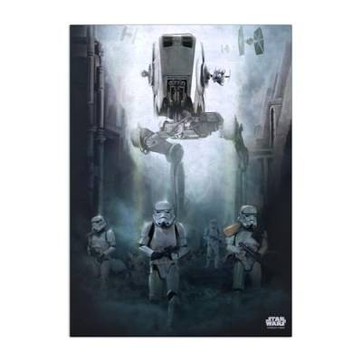 Displate – Metallposter - Magnet-Montage - Star Wars - Rogue One Battle Of Scarif - Search Team - Größe L - 67,5x48cm von Displate