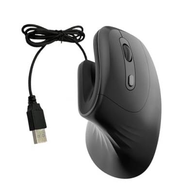Docooler Vertikale Maus kabellos, 2,4 G, wiederaufladbar, ergonomisches Design, Mäuse, 3200 DPI, verstellbar, optische E-Sport-Mäuse, Starke Kompatibilität, unterstützt Windows/Linux/Mac OS von Docooler