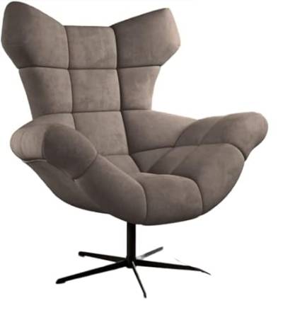 DomiMeble Drehsessel Wohnzimmer Sessel Sensi Ohrensessel XXL Egg Chair - solide und bequem großer Stuhl - Beständigkeit gegen Schmutz und Beschädigung - 360 Grad drehbar - 104 x 84 x 119 cm von DomiMeble