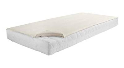 Dormisette Q59 Molton-Matratzenauflage, 100/200 cm, Baumwolle/Zwirn-Calmuc, Creme/Beige von Dormisette Protect & Care