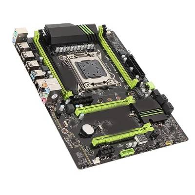 Dpofirs ATX Desktop Motherboard, LGA2011 Pin Computer Motherboard, Unterstützt RECC NVME M.0 für IntelXeon E5, DDR3 SATA3.0 Dual Channel PC Motherboard für Gaming Office von Dpofirs