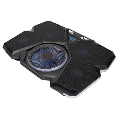 Dpofirs Laptop-Gaming-Kühler Cool RGB Lights Cooling Pad mit 5 Leisen Hochgeschwindigkeitslüftern für 12-17,3-Zoll-Laptops von Dpofirs
