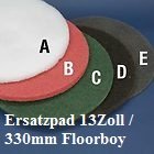 (A) Pad Weiß 13 Zoll/330 mm für Floorboy von Dr.Schutz von Dr. Schutz
