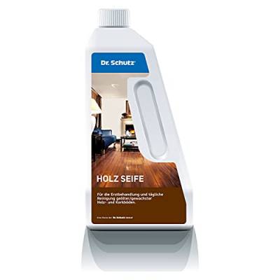 Dr. Schutz Holzseife 750 ml | Reinigung & Pflege für geölte Holzböden | 2-in-1-Wischpflege für schönes Parkett von Dr. Schutz