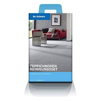 Dr. Schutz Teppichboden Reinigungsset | 3-teiliges Set zur Fleckentfernung, Teppichreinigung und Teppich Imprägnierung | 100% made in Germany von Dr. Schutz