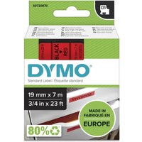DYMO® Original D1-Schriftband für LabelManager™ 19mm x 7m - schwarz auf rot von Dymo