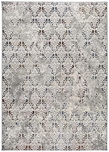 ECCOX - Kurzflor-Teppich aus Polypropylen mit Jutebasis, weicher und strapazierfähiger Teppich, für Eingang, Wohnzimmer, Esszimmer, Schlafzimmer, Ankleidezimmer, Mehrfarbig (160 x 230 cm) von ECCOX