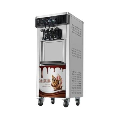 ECZDDEFS Eismaschine, Eismaschine, kommerzielle Kühlboxen, Mobile Eismaschine mit dreifarbigem Geschmack, süße Zapfen, Gefriergeräte, Verkaufsautomat, Eiscreme-Joghurt-Maschine von ECZDDEFS