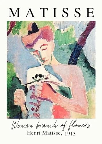 EFEMIR Ästhetisches Poster von Henri Matisse, abstrakte Vintage-Wandkunst, Henri Matisse, Leinwandgemälde und Drucke, Heim- und Wohnzimmerdekoration, Bild, 40 x 60 cm, ohne Rahmen von EFEMIR