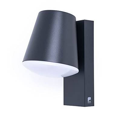 EGLO connect Außen-Wandlampe Caldiero-C, Smart Home Außenleuchte, Wandleuchte aus Stahl und Kunststoff, Farbe: Anthrazit, weiß, warmweiß, dimmbar, IP44 von EGLO